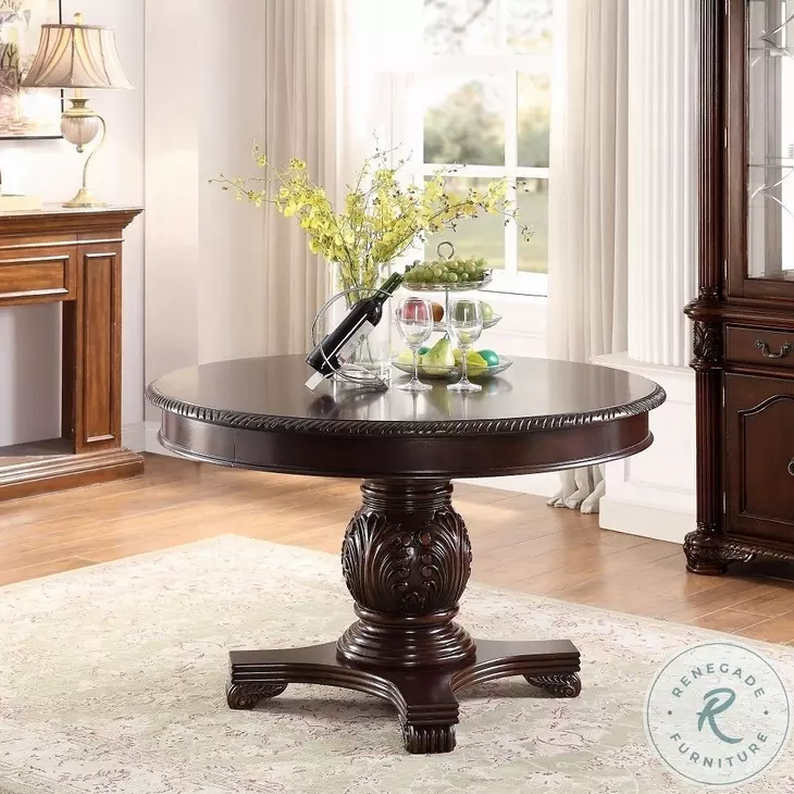 Chateau De Ville Espresso 66" Extendable Oval Dining Table