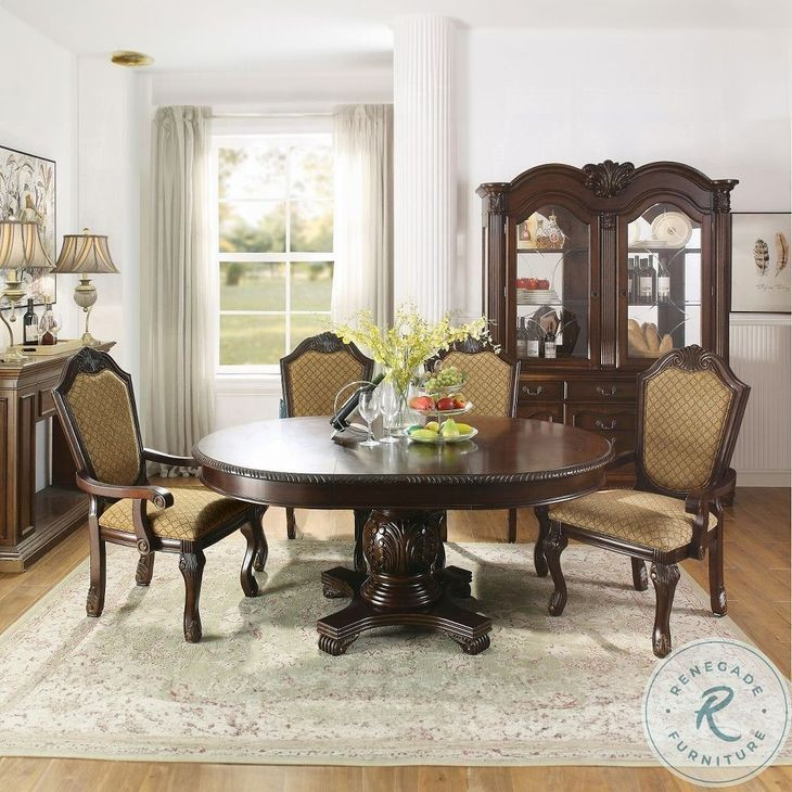 Chateau De Ville Espresso Extendable Oval Dining Room Set