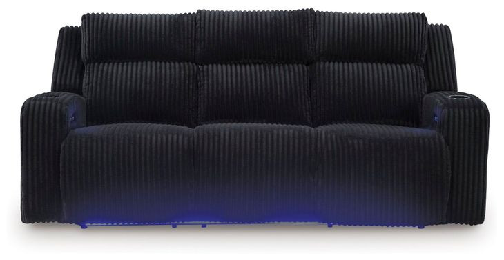 Broad Cove Black 89" Zero Gravity Power Reclining Sofa with USB Charging and LED