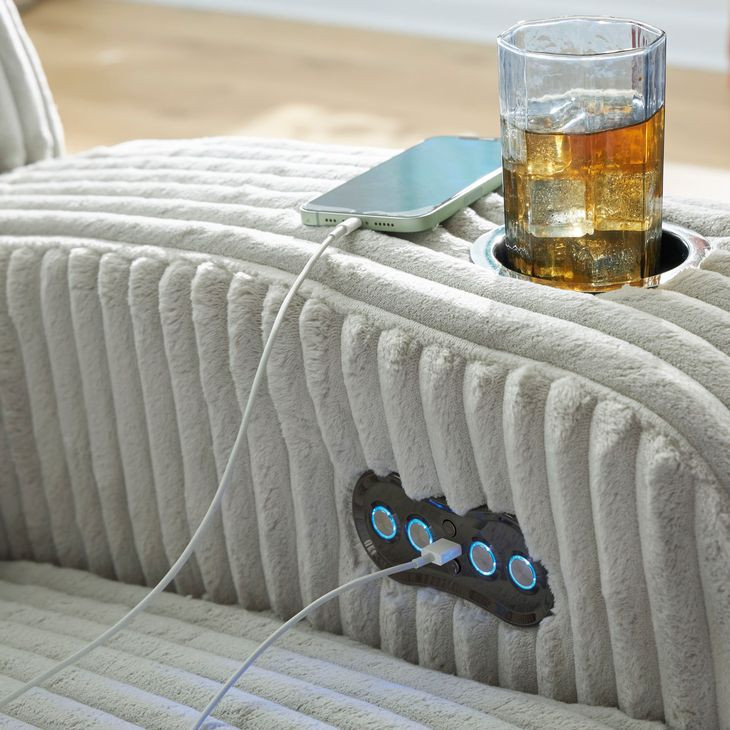 Broad Cove Alloy Zero Gravity Power Reclining Living Room Set with USB Charging and LED