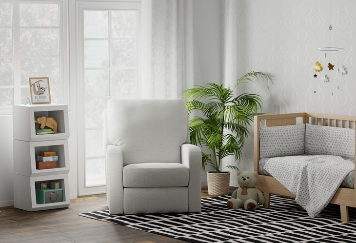 Lullaby Cotton Auto Glide Power Recliner with Power Headrest and USB Charging