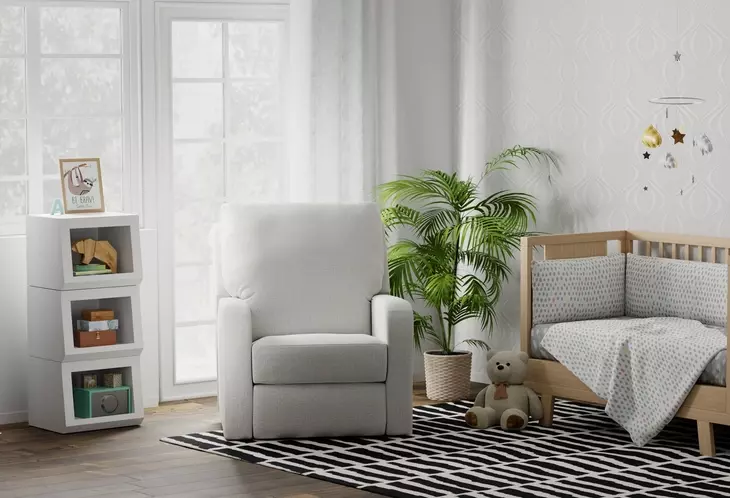 Lullaby Cotton Auto Glide Power Recliner with Power Headrest and USB Charging