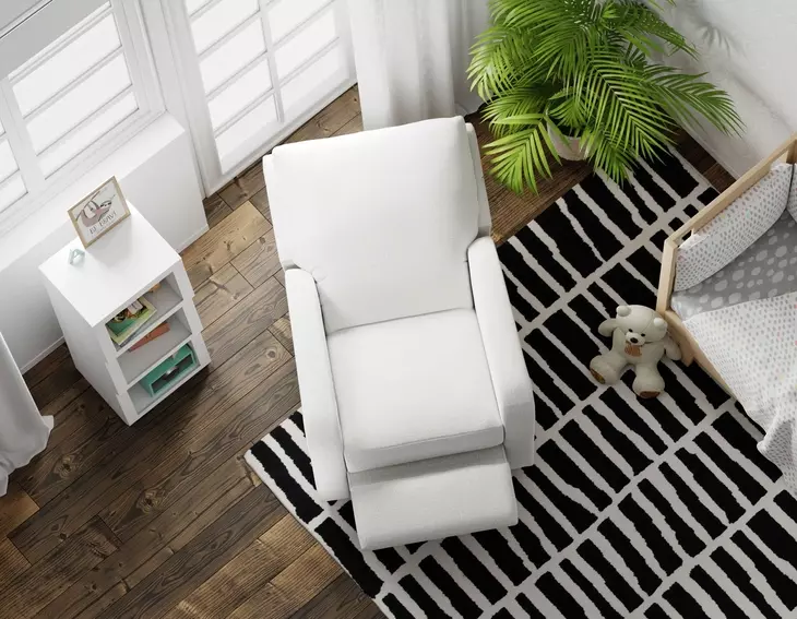 Lullaby Cotton Auto Glide Power Recliner with Power Headrest and USB Charging