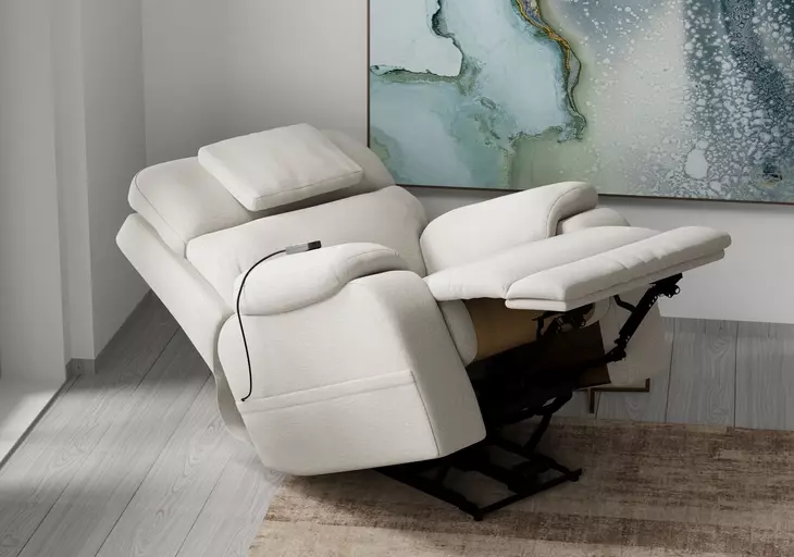 Dreamtime Beach Performance Fabric Zero Gravity Power Recliner with USB Charging