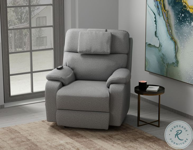 Dreamtime Haze Performance Fabric Zero Gravity Power Recliner with USB Charging