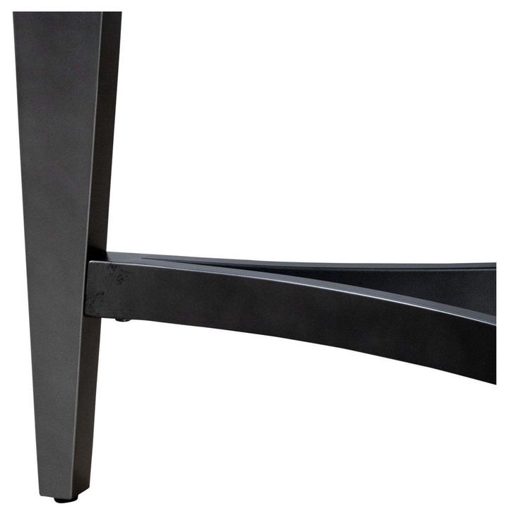 Capri Espresso Round Glass Top Cocktail Table