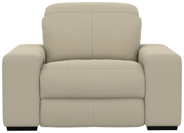 Ferrara Smoke Leather Zero Gravity Power Recliner with Power Headrest and USB Charging