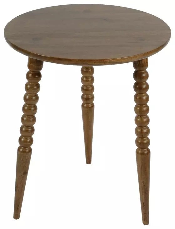 Fluornoy Artifacts Round End Table