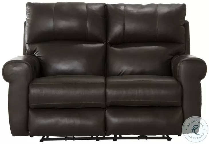 Torretta Chocolate Leather Lay Flat Power Reclining 76" Loveseat