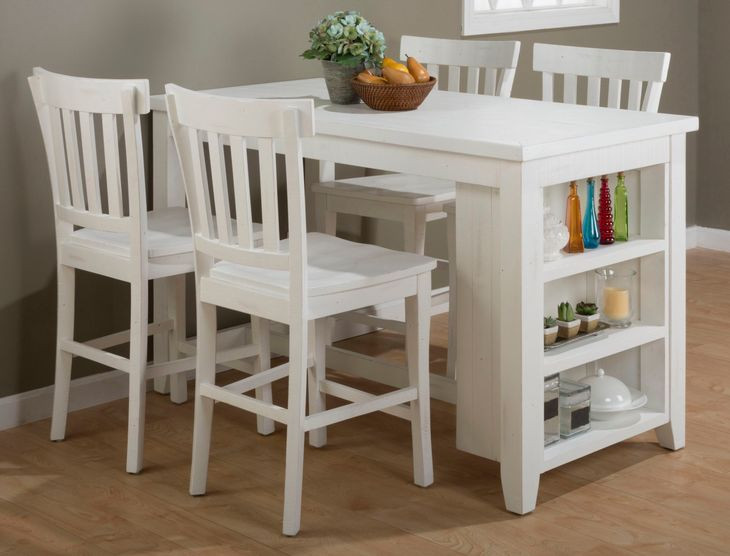 Madaket Off White 5 Piece Counter Height Dining Set