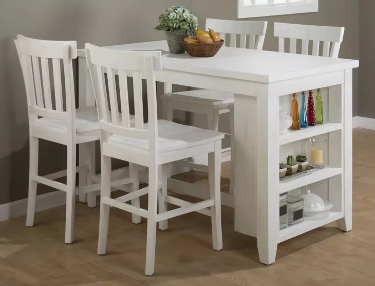 Madaket Off White 5 Piece Counter Height Dining Set
