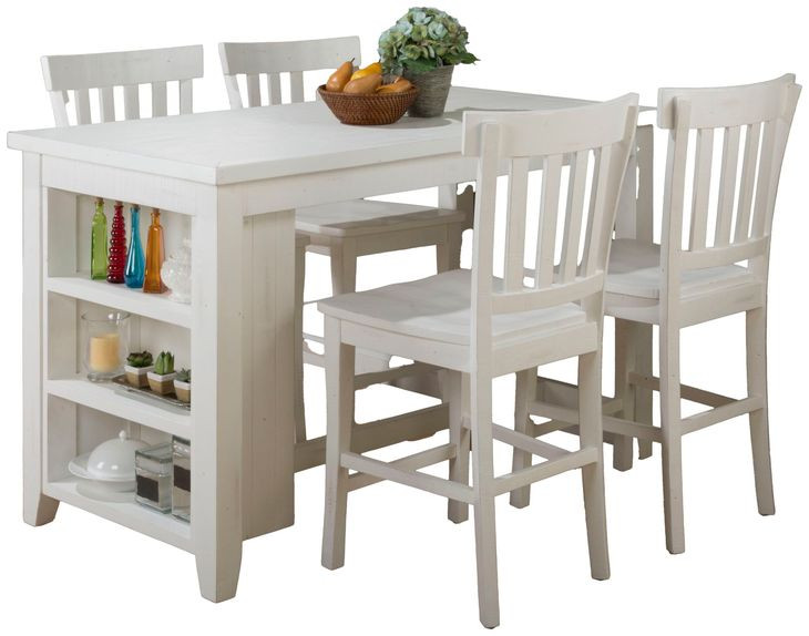 Madaket Off White 5 Piece Counter Height Dining Set