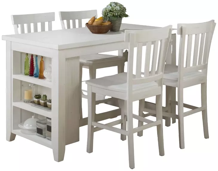 Madaket Off White 5 Piece Counter Height Dining Set