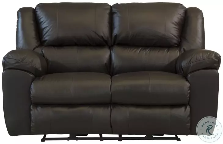 Transformer II Chocolate Leather Power Reclining 65" Loveseat