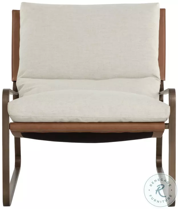 Darvayne Geralt Linen Lounge Chair