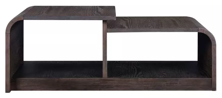 Fresh Angles Espresso Rectangular Cocktail Table