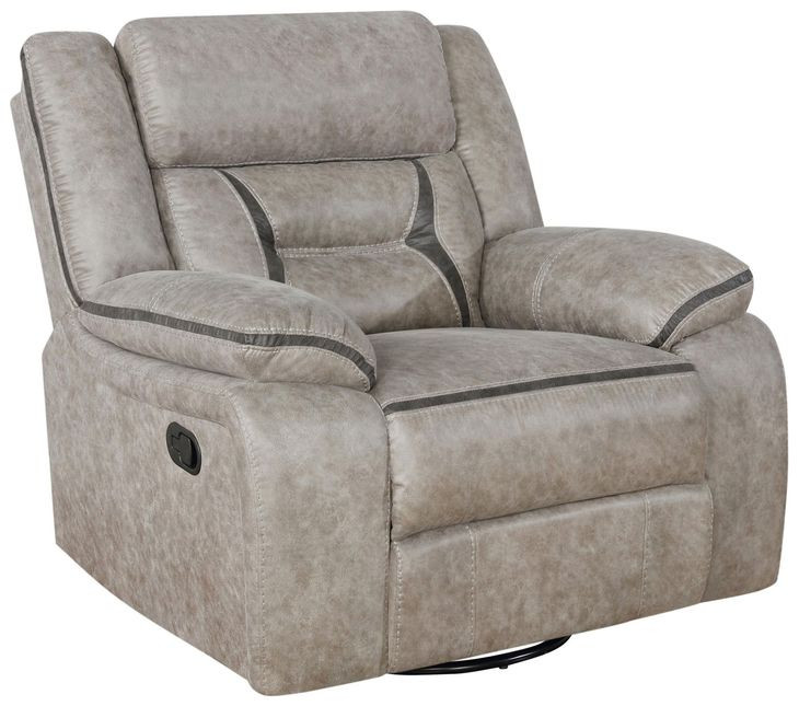 Greer Taupe Swivel Glider Recliner