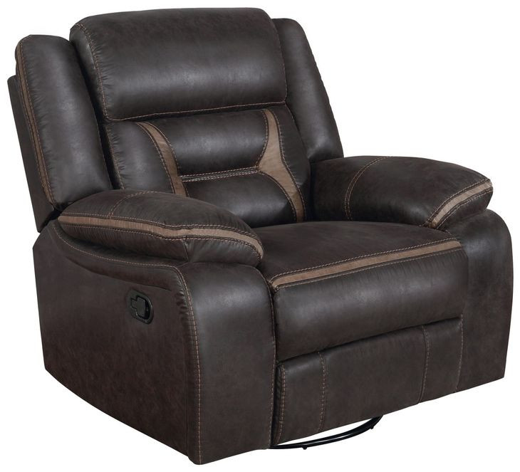 Greer Dark Brown Swivel Glider Recliner