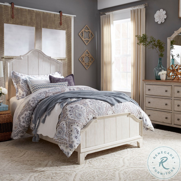 Farmhouse Reimagined Antique White 1 Drawer Nightstand from Liberty