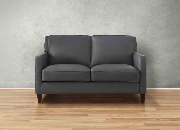 Arden Quartz Leather 60" Loveseat