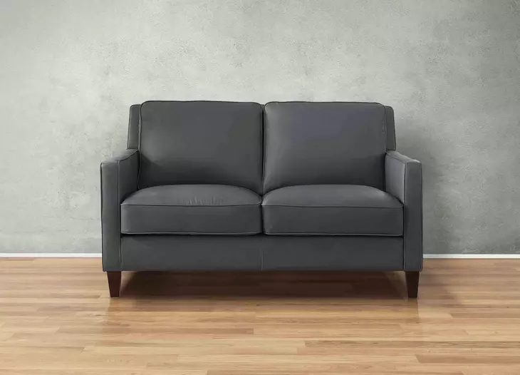 Arden Quartz Leather 60" Loveseat