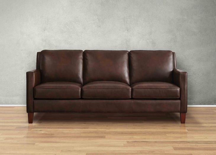 Arden Chestnut Leather Living Room Set