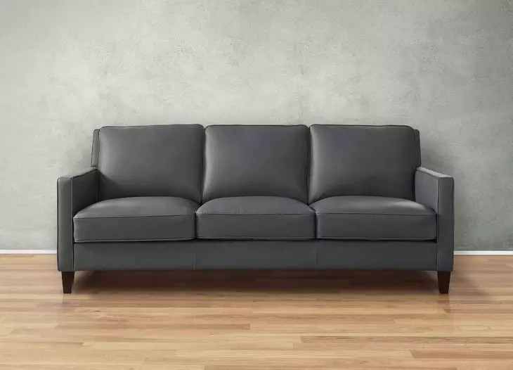 Arden Quartz Leather 86" Sofa