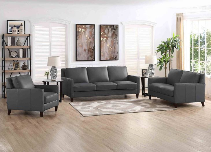 Arden Quartz Leather Living Room Set