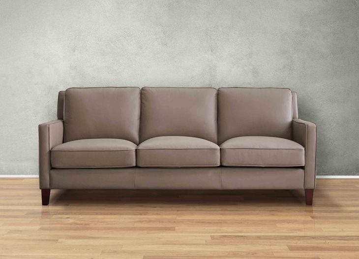 Arden Taupe Leather Living Room Set