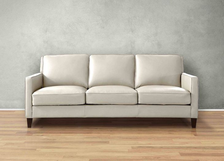 Arden Vanilla Leather 86" Sofa