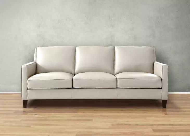 Arden Vanilla Leather 86" Sofa