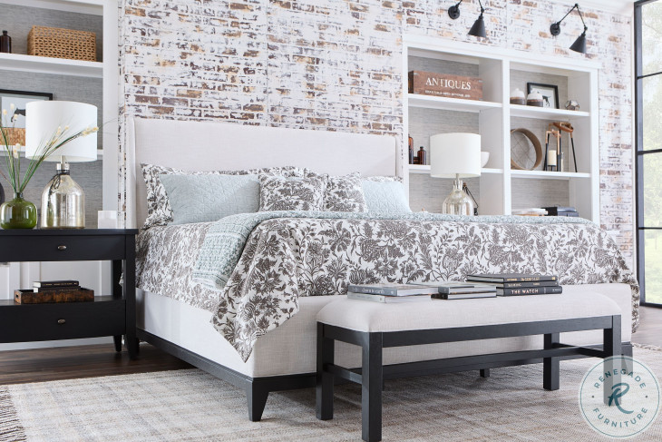 Todays Tradition Blacksmith California King Upholstered Panel Bed