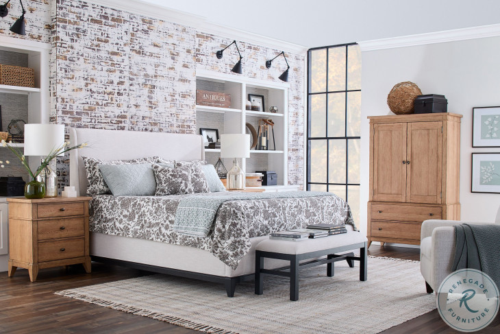 Todays Tradition Blacksmith California King Upholstered Panel Bed