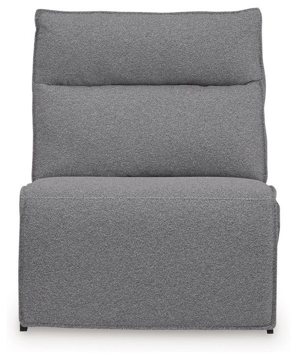 Modmax II Salt and Pepper Performance Fabric 7 Piece Modular Power Reclining Sectional with USB Charging