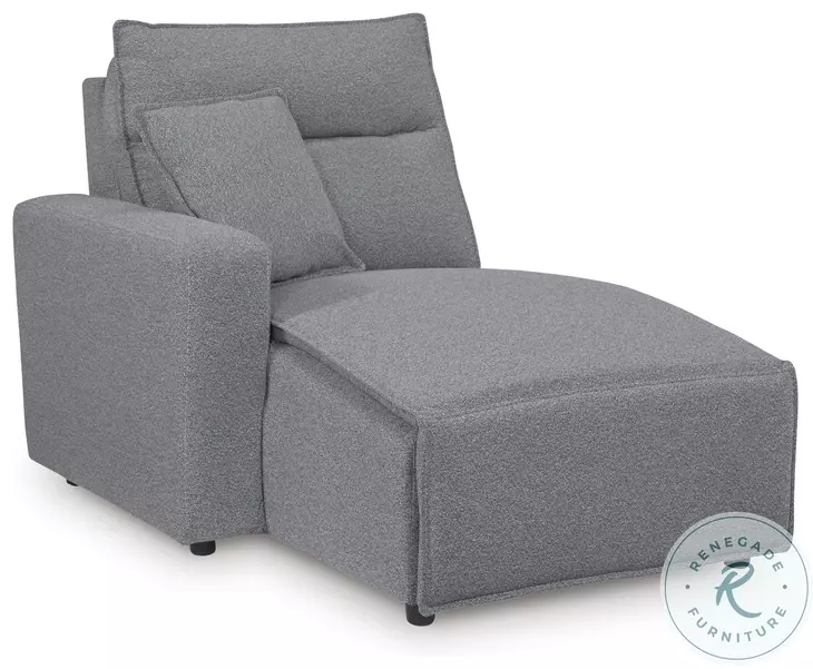 Modmax Salt And Pepper Performance Fabric 3 Piece Power Reclining Sectional with LAF Chaise And Console