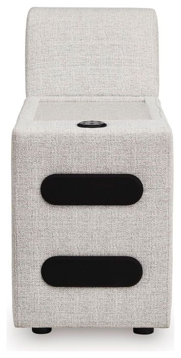 Modmax II Stone Performance Fabric 3 Piece Modular Power Reclining Sectional with USB Charging