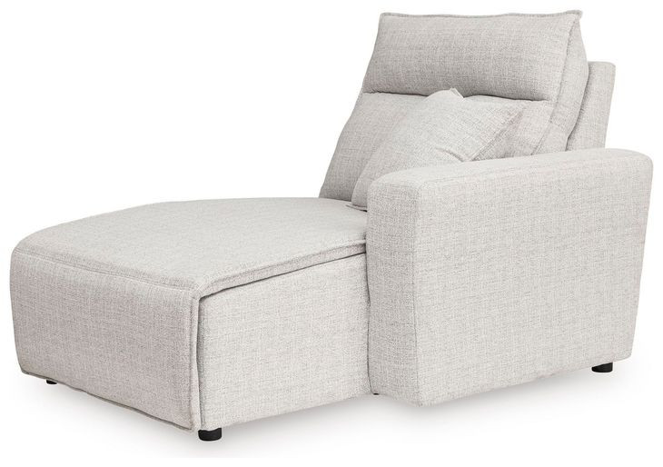 Modmax II Stone Performance Fabric 3 Piece Modular Power Reclining Sectional Sofa Chaise with USB Charging