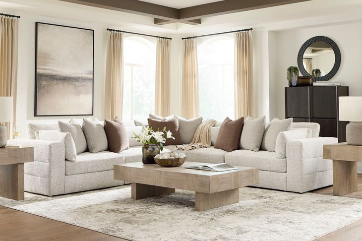 Stonecroft Manor Snowstone Modular Sectional