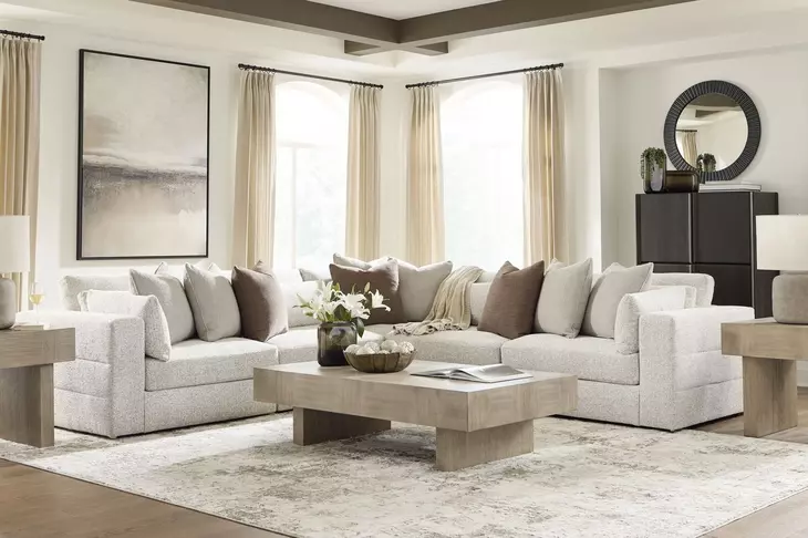 Stonecroft Manor Snowstone Modular Sectional