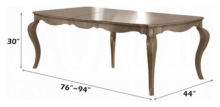 Chelmsford Antique Taupe 94" Extendable Rectangular Dining Table