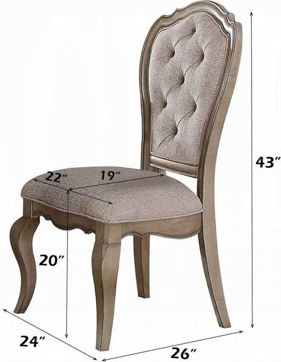 Chelmsford Beige Upholstered Side Chair Set of 2