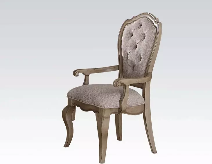 Chelmsford Beige Upholstered Arm Chair Set of 2