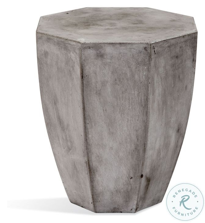 Babaloo Gray Babaloo Octagonal End Table
