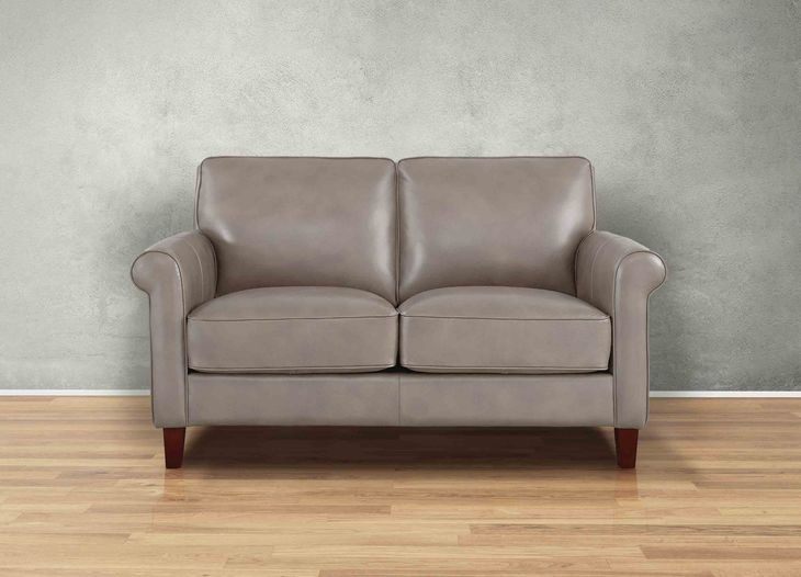 Lachlan Stone Leather 60" Loveseat