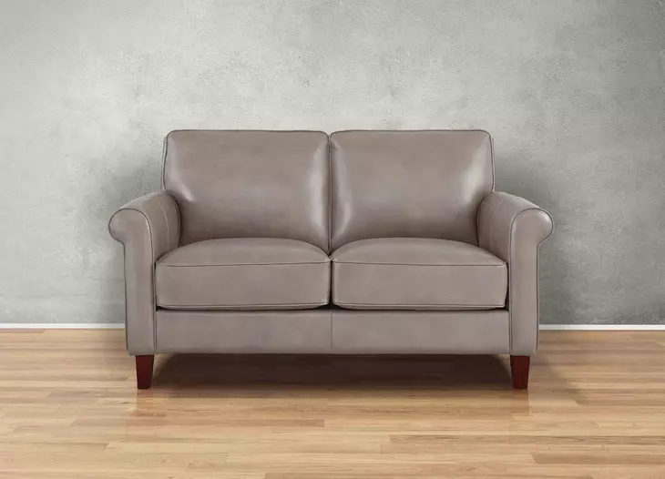 Lachlan Stone Leather 60" Loveseat