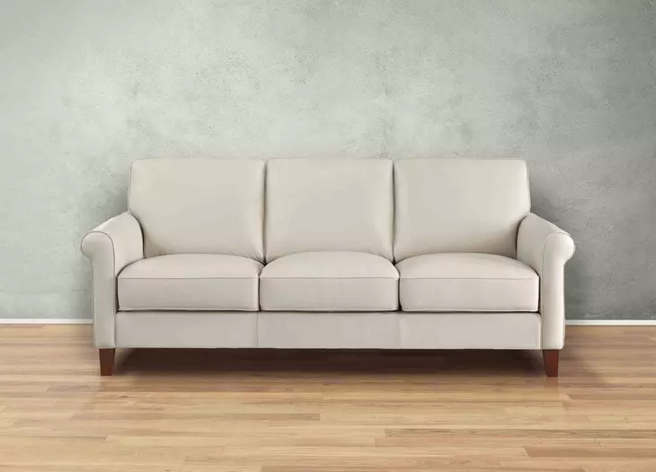 Lachlan Vanilla Leather Living Room Set