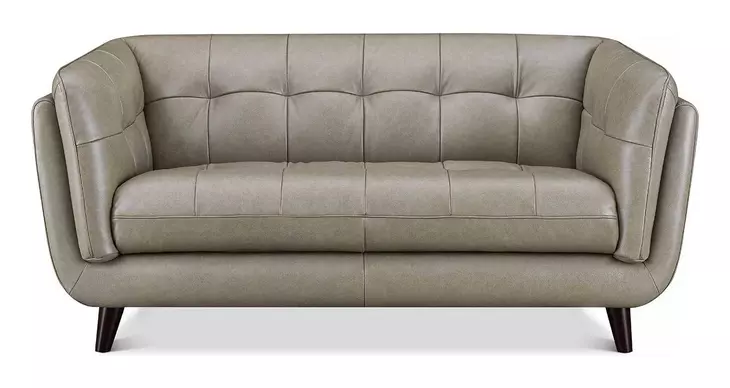 Sorella Slate Leather 70" Loveseat