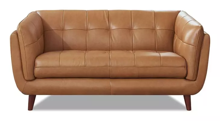Sorella Cinnamon Leather 70" Loveseat