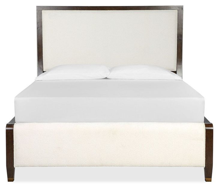 Timberlyn Espresso and Cream Upholstered Panel Bedroom Set