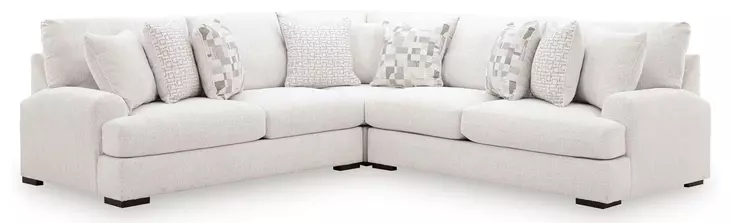 Wynncroft Manor Chalk Performance Fabric 3 Piece Modular Sectional